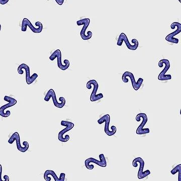 Seamless pattern two flame birthday number candle cartoon vector Stock Illustration