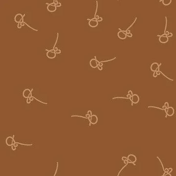Seamless pattern tying rope knot cartoon vector Illustrazione stock
