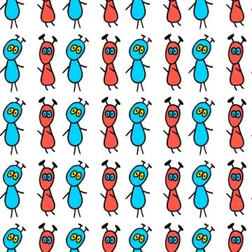 Seamless pattern UFO Stock Illustration