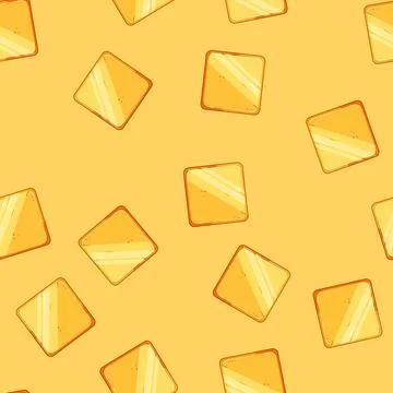 Seamless pattern ui gold game button cartoon vector Stock Illustration