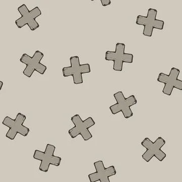 Seamless pattern ui stone button cartoon vector Stock Illustration