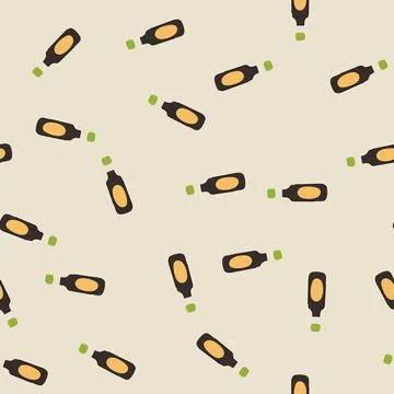 Seamless pattern umami soy sauce cartoon vector Stock Illustration