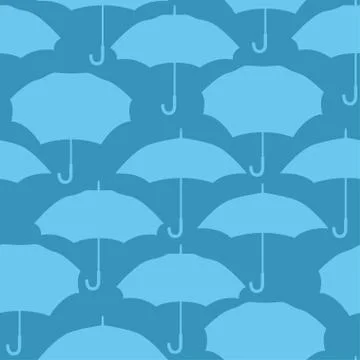 Seamless pattern with umbrellas for background design Illustrazione stock