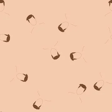 Seamless pattern undercut hairstyles for men cartoon vector Stock Illustration