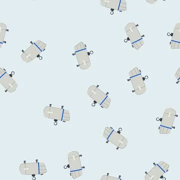 Seamless pattern underwater vacuum pump cartoon vector 库存插图