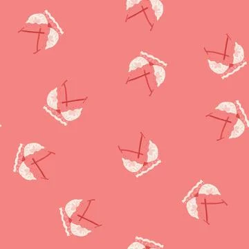 Seamless pattern underwire bra sexy cartoon vector Stock Illustration