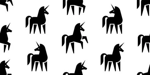 Seamless pattern with Unicorns Stock Illustration