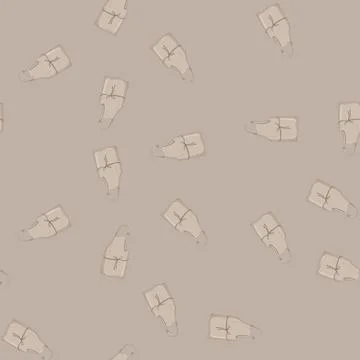 Seamless pattern uniform kitchen apron cartoon vector Stock Illustration