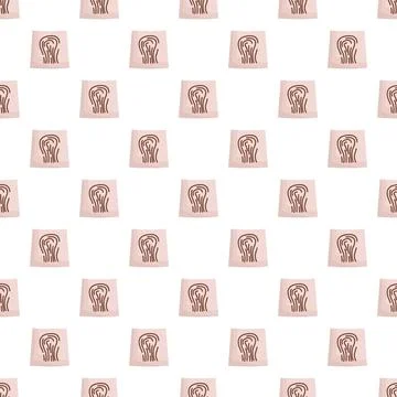 Seamless pattern with unique biometric fingerprint identification marks Illustrazione stock