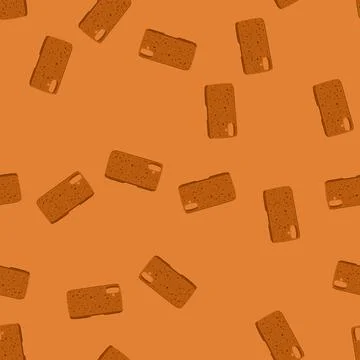 Seamless pattern unique cork phone case cartoon vector Illustrazione stock