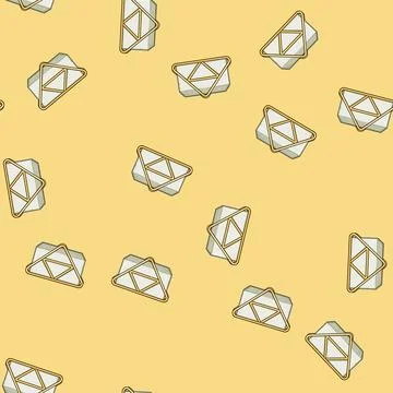 Seamless pattern unique napkin holder cartoon vector Stock Illustration