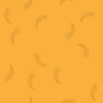 Seamless pattern universe magic star arch cartoon vector Stock Illustration
