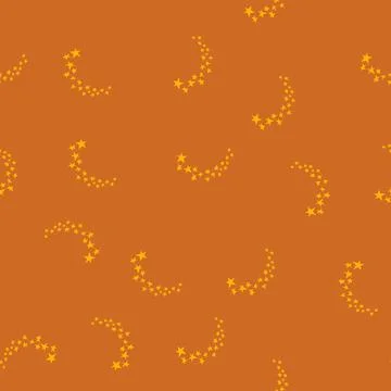 Seamless pattern universe magic star arch cartoon vector Stock Illustration