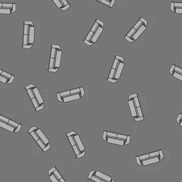 Seamless pattern upholstery couch leather cartoon vector Stockillustratie