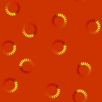 Seamless pattern upload progress bar round cartoon vector Stock Illustration