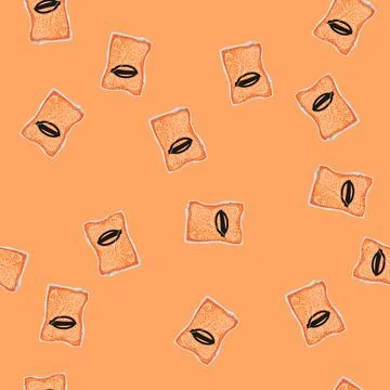 Seamless pattern urine litter pet color icon vector Stock Illustration