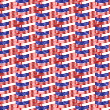 Seamless pattern usa flag Stock Illustration