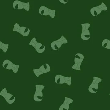 Seamless pattern uv ski mask cartoon vector Stock Illustration
