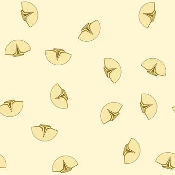 Seamless pattern v shirt necklines cartoon vector Ilustração Stock