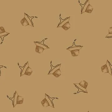 Seamless pattern vacation straw hat cartoon vector 库存插图