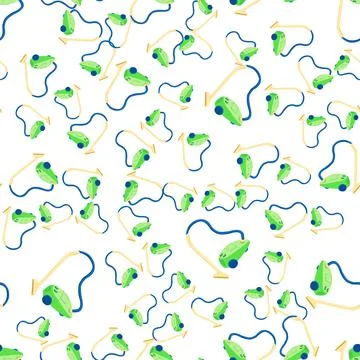 Seamless pattern with vacuum cleaner Stock Illustration