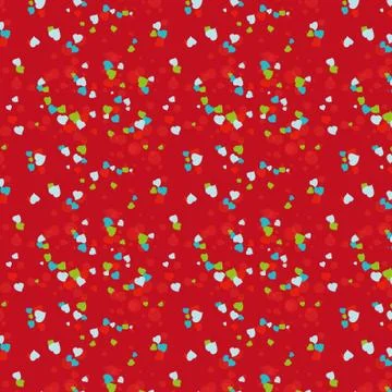 Seamless pattern for valentine's day with hearts Stock Illustration