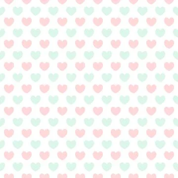 Seamless pattern for Valentine's Day. hearts on white background. vector illu Stock Illustration