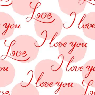 Seamless pattern for Valentines Day Stock Illustration