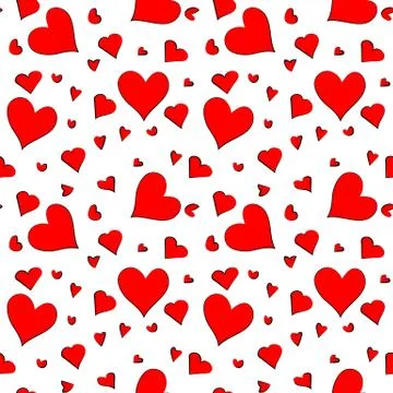 Seamless pattern for Valentines Day Stock-Illustration