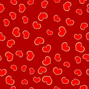 Seamless Pattern Valentines Day Stock Illustration