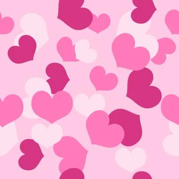 Seamless Pattern Valentines Day Stock Illustration