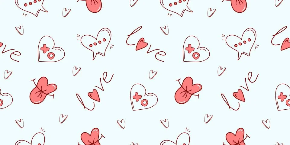 Seamless pattern for Valentine's Day Иллюстрация