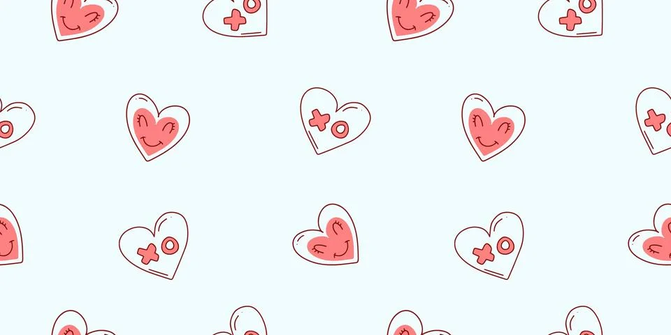 Seamless pattern for Valentine's Day Stock Illustration