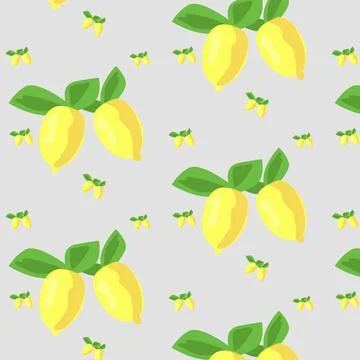 Seamless pattern, various realistic ripe fruits - Vector Seamless pattern,... Foto stock