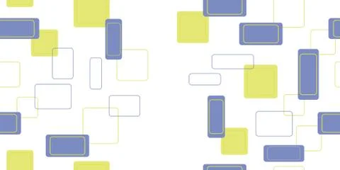 Seamless pattern from various rectangles. Vector illustration. Stock Illustration