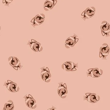 Seamless pattern vase broken antique pot cartoon vector Illustrazione stock