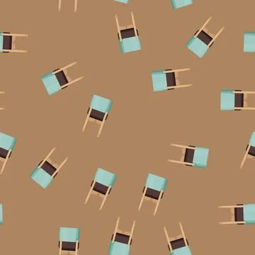 Seamless pattern vase flower pot plant cartoon vector Stock Illustration