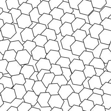Seamless pattern vector with abstract black shapes Stock Illustration