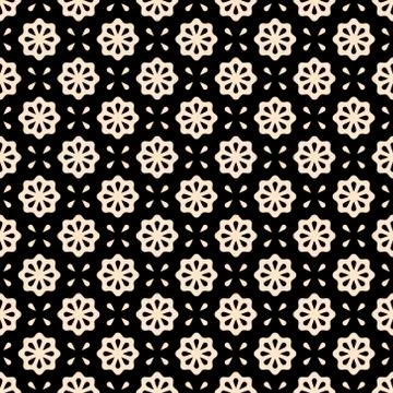 Seamless pattern. Vector abstract simple design. Beige flower elements on a Illustrazione stock