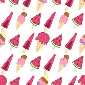 Seamless pattern. Vector background for children Иллюстрация