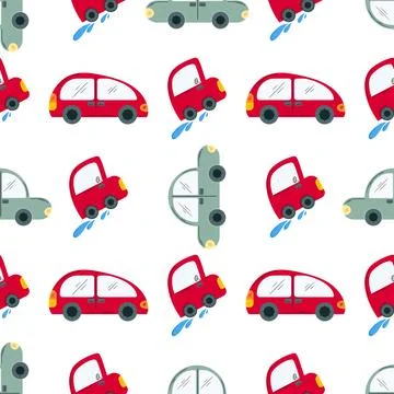 Seamless pattern. Vector background for children Иллюстрация