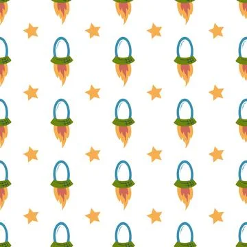 Seamless pattern. Vector background for children Illustrazione stock