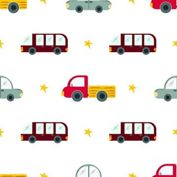 Seamless pattern. Vector background for children Illustrazione stock