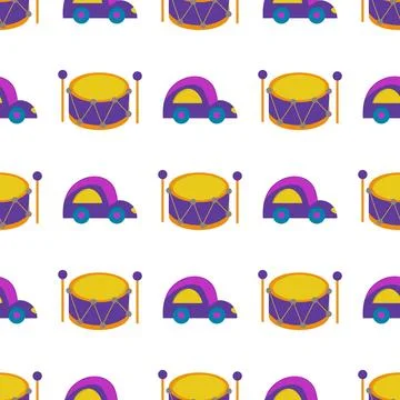 Seamless pattern. Vector background for children 스톡 일러스트