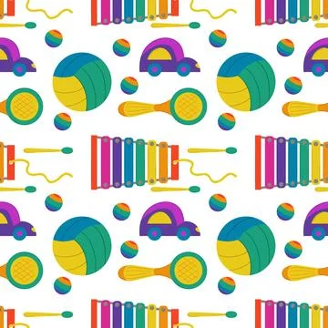 Seamless pattern. Vector background for children 스톡 일러스트