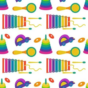 Seamless pattern. Vector background for children Illustrazione stock