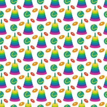 Seamless pattern. Vector background for children イラスト素材