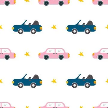 Seamless pattern. Vector background for children 库存插图