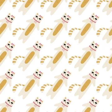 Seamless pattern. Vector background for children イラスト素材