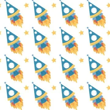 Seamless pattern. Vector background for children Illustrazione stock